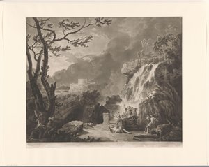 Landscape with Meleager and Atalanta Hunting the Calydonian Boar by Richard Earlom