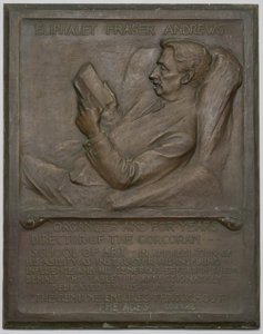 Memorial Tablet to the Late E. F. Andrews by Richard Edwin Brooks