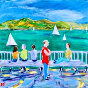 A Bench, Sausalito by Richard Fox