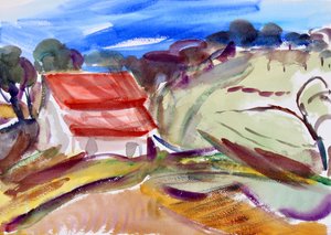House with Red Roof, Sonoma