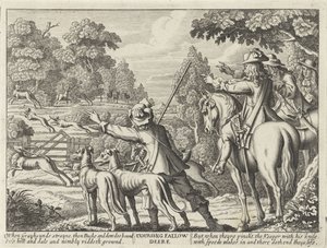 Deer Chased by Hunting Dogs by Richard Gaywood (possibly)