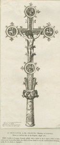 Lichfield - Crucifix: etching by Richard Greene