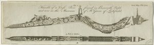 Lichfield - Handle of Cross Bow: engraving, nd [c 1784] by Richard Greene