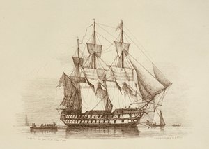 Canopus 80 Guns First Class 2nd Rate by Richard Henry Nibbs