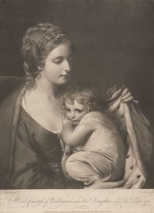 Maria Countess of Waldegrave and Her Daughter Lady Elizabeth Laura by Richard Houston