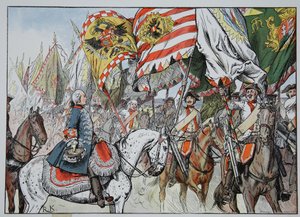 In the jubilation of victory, Hohenfriedberg, 4th June 1745