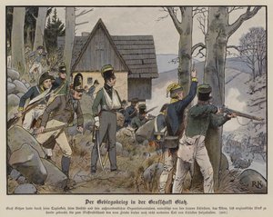 Guerrilla warfare in the mountain country of Glatz