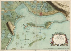 A Correct Draught of the Harbours of Port Royal and Kingston, with the Keys and Shoals Adjacent &c. from a Late Accurate Survey, by Mr. Richd Jones, Engineer by Richard; Mynde Jones