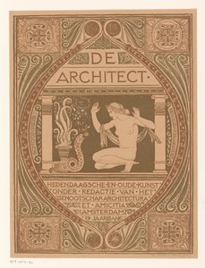 Cover design for: De Architect, 1911 by Richard Nicolaüs Roland Holst (signed by artist)