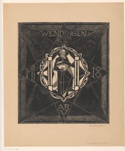 Cover design for: Wendingen, 1918 by Richard Nicolaüs Roland Holst (signed by artist)