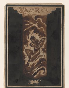 First Design for the Book Cover for Over Kunst, II, by R.N. Roland Holst by Richard Nicolaüs Roland Holst