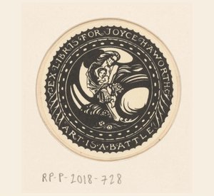 Ex Libris of Joyce Haworth Art is a Battle