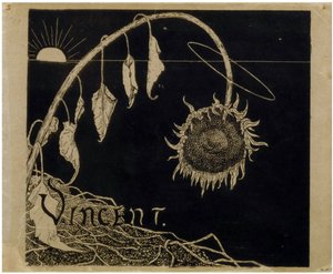Cover design for the Exhibition of Vincent van Gogh in Amsterdam by Richard Roland Holst by Richard Nicolaus Holst Roland