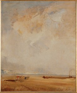 A View of Normandy Beach by Richard Parkes Bonington