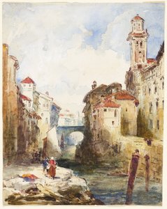 French Town, Buildings and River
