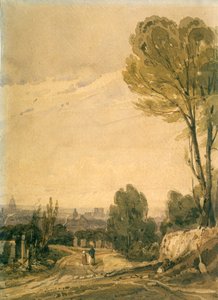 Paris seen from the Pere Lachaise cemetery