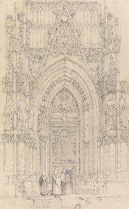 The Church of St. Wulfran, Abbeville: The North Door of the West Front
