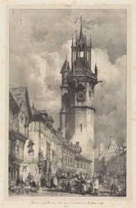 Clock Tower, Evreux by Richard Parkes Bonington