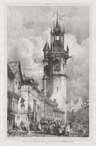 Picturesque and Romantic Journeys in Old France, Normandy: Tour of the Gros-Horloge, Evreux