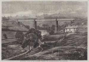 The Mottram Viaduct on the Manchester, Sheffield, and Lincolnshire Railway by Richard Principal Leitch