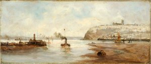 Lighthouse Outside Cardiff Docks by Richard Short