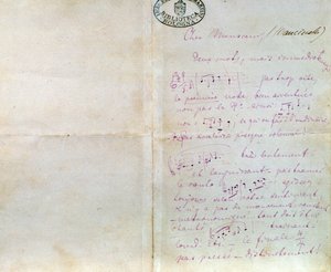 Handwritten letter of Richard Wagner to Luigi Mancinelli, December 10th by Richard Wagner