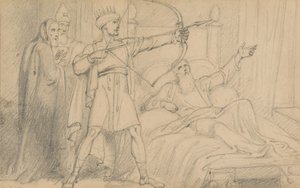 Elisha on His Death-Bed (II Kings 12:17) by Richard Westall