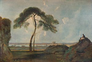 Italian Landscape with a Stone Pine by Richard Wilson