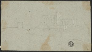 Sketch of Fortress on Hill by Richard Wilson