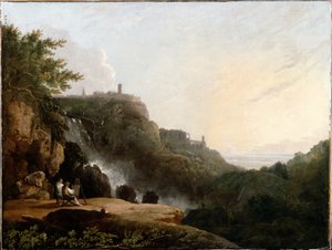 View of Tivoli: the Cascatelle and the "Villa of Maecenas" by Richard Wilson