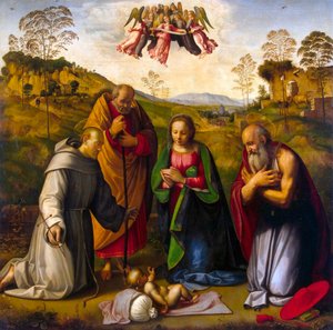 The Virgin with Child and Saints Francis and Jerome by Ridolfo Ghirlandaio