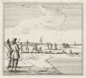 Winter Landscape with Skaters by Rienk Jelgerhuis
