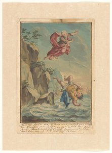 Mentor Throws Telemachus from a Rock and Jumps After Him (Telemachus Series)