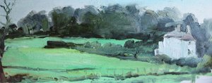 Caldy House and Hedge by Rob D Davies