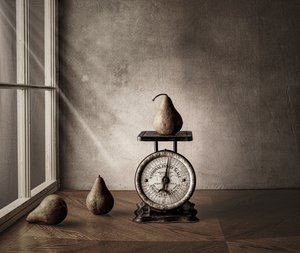 Vintage Pears and Scale by Rob Ryan