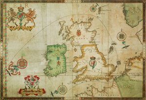 The Route Track of the Spanish Armada Through the English Channel, into the North Sea, Around Northern Scotland and into the Atlantic Ocean to Return to Spain by Robert (after) Adams