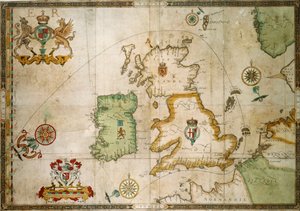 The Track of the Armada Around Britain and Ireland by Robert (after) Adams