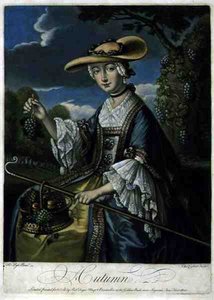 Autumn, engraved by C. Corbutt (Richard Purcell), pub. by Robert Sayer by Robert (after) Pyle