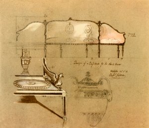 Design for a Sofa, 1777 by Robert Adam