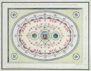 Design for the Ceiling in the Ladies Room, Headfort House by Robert Adam