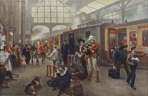 Farewell! Soldiers Leaving for War