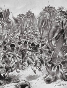 The Defeat of the Ephthalites, or White Huns, AD 528 by Robert Ambrose Dudley