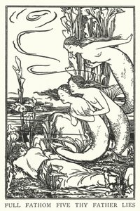 Full fathom five thy father lies by Robert Anning Bell