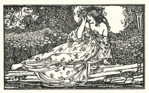 Illustration for Poems by John Keats: Fragment of an Ode to Maia by Robert Anning Bell