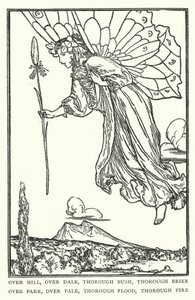 Over hill, over dale, thorough bush, thorough brier, over park, overpale, thorough flood, thorough fire by Robert Anning Bell