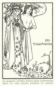 Ye learned sisters, which have oftentimes been to the aiding others to adorn by Robert Anning Bell