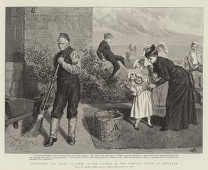 Innocence and Crime, a Scene in the Garden of the Convict Prison at Portland by Robert Barnes