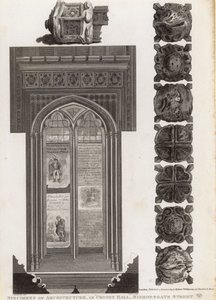 Specimens of Architecture in Crosby Hall, Bishopsgate Street, London by Robert Blemell Schnebbelie