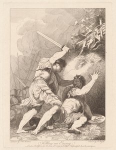 Killing an Enemy by Robert Blyth, after John Hamilton Mortimer