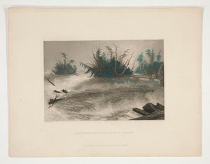 The Rapids Above the Falls of Niagara, Illustration for Nathaniel Parker Willis by Robert Brandard